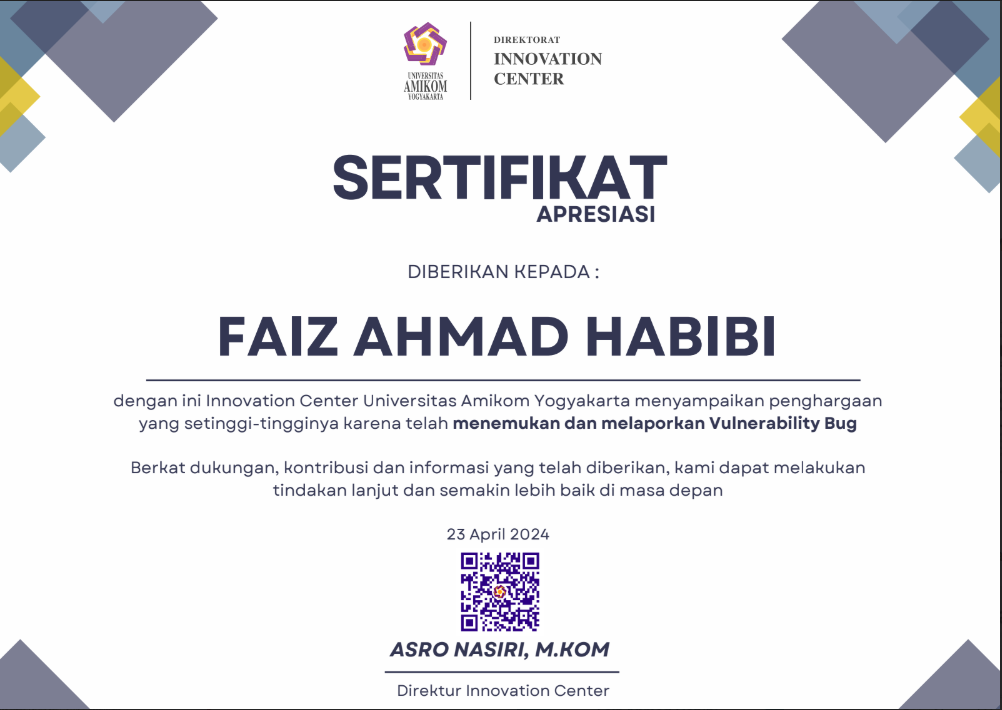 Sertifikat Amikom