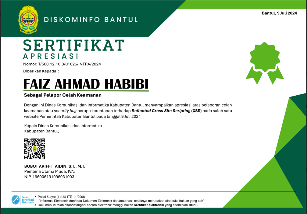 Sertifikat Amikom