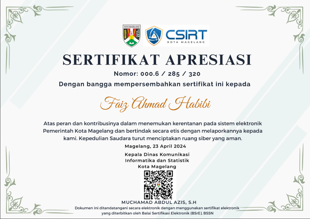 Sertifikat Amikom