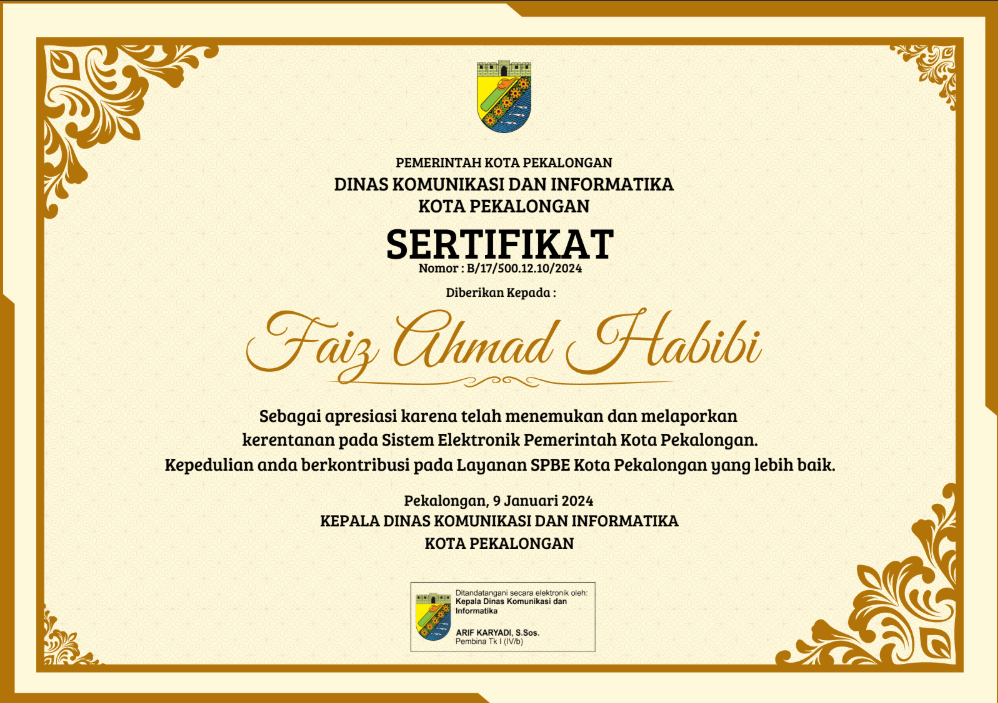 Sertifikat Amikom